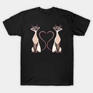 Perserkatzen Shirt siamesische Katze T-Shirt